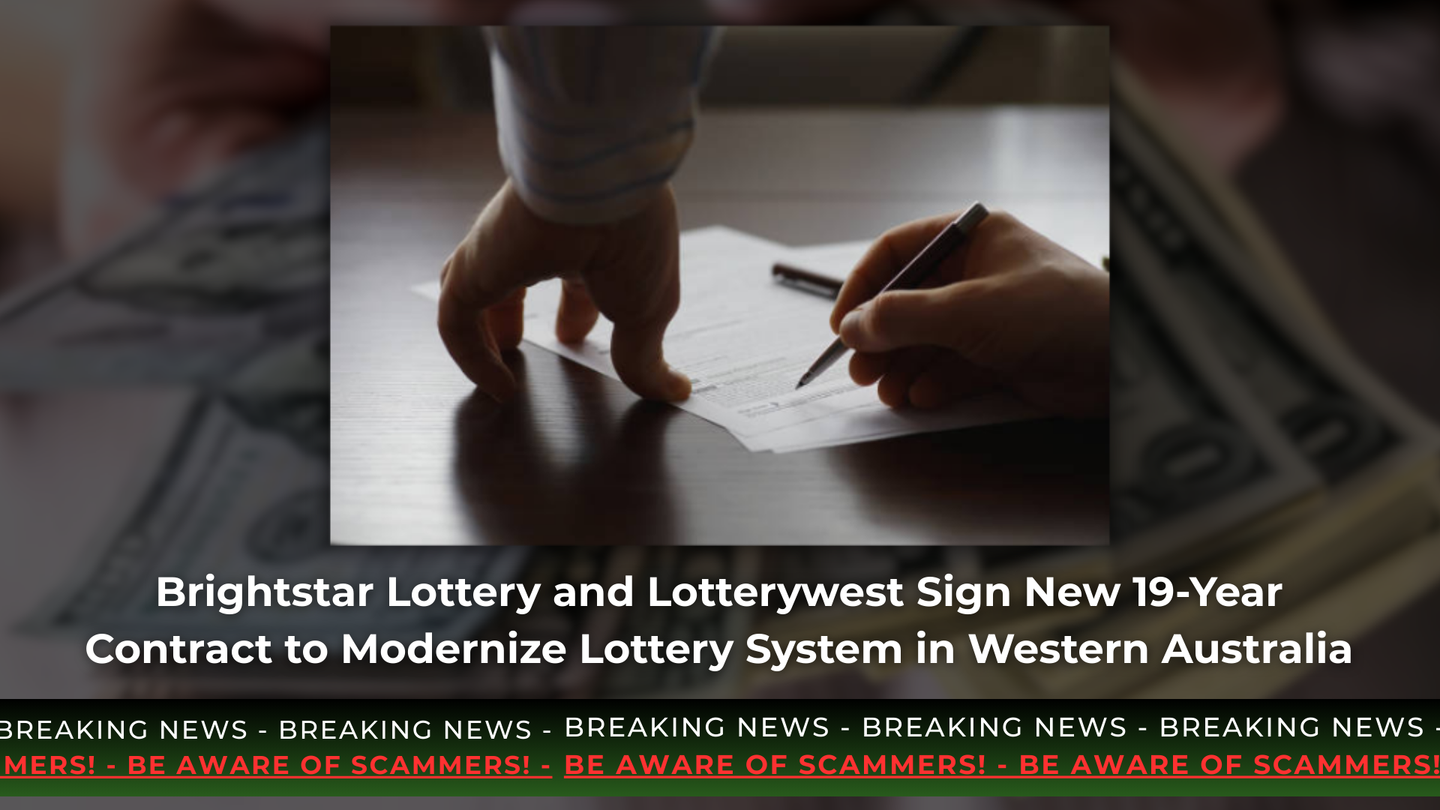 Brightstar Lottery and Lotterywest Sign New 19-Year Contract to Modernize Lottery System in Western Australia