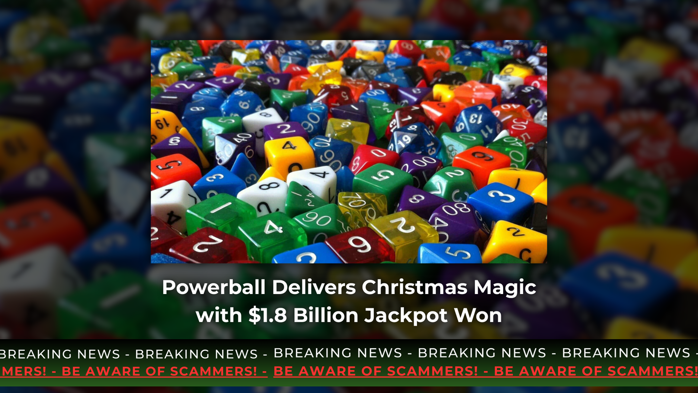 Powerball Delivers Christmas Magic with $1.8 Billion Jackpot Win