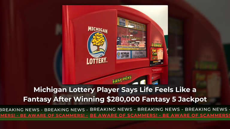 Michigan Lottery Player Says Life Feels Like a Fantasy After Winning $280,000 Fantasy 5 Jackpot